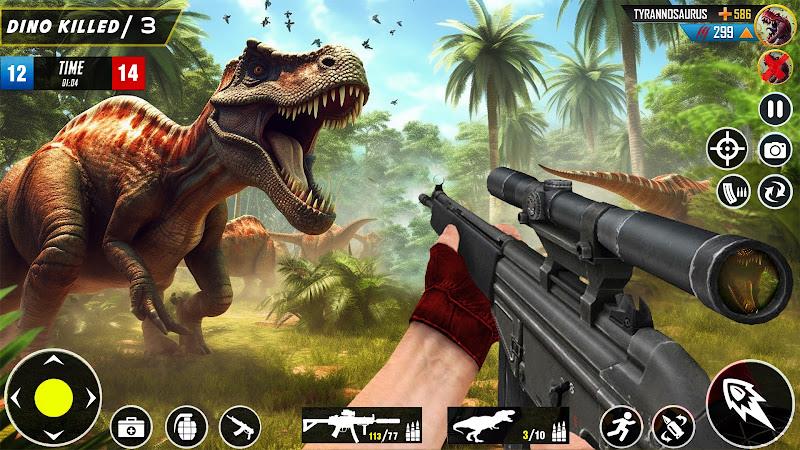 Schermata Wild Dinosaur Hunting Game 1