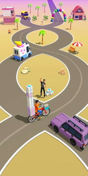 Paperboy Ticket Delivery Game Schermafbeelding 1