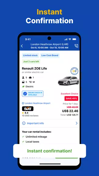 Schermata EconomyBookings Car Rental 2