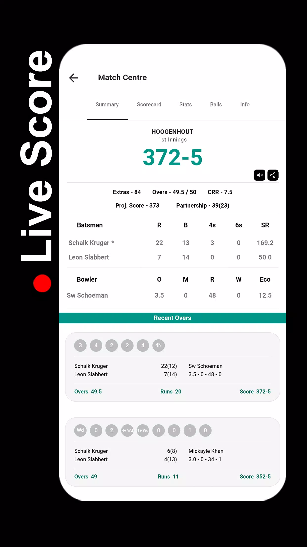 STUMPS - The Cricket Scorer应用截图第1张