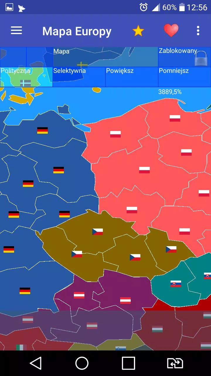 Europe map 스크린샷 2