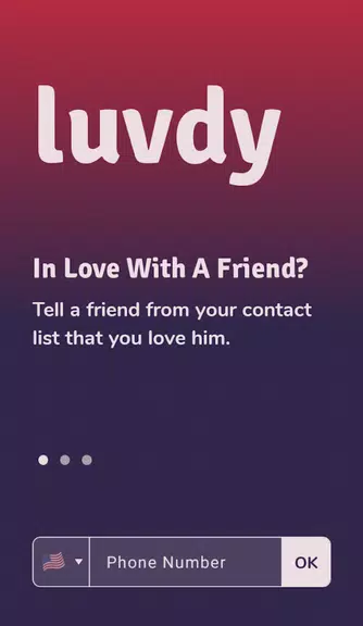 luvdy - Anonymous Dating Among Friends Скриншот 0