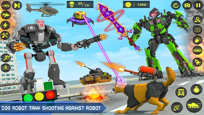 Army Tank Robot Car Games: Скриншот 0