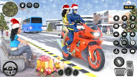 Superhero Bike Taxi: Bike Game Schermafbeelding 3