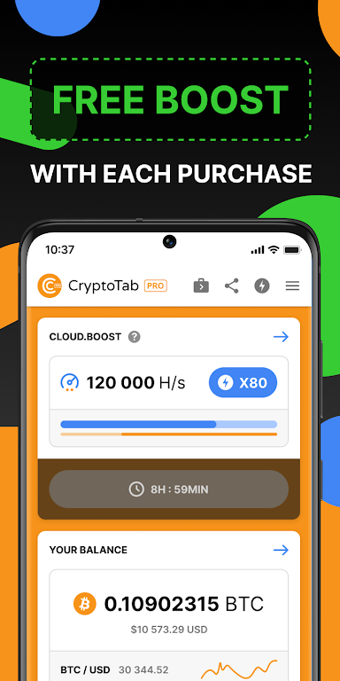 CryptoTab Browser Pro Level Captura de tela 0