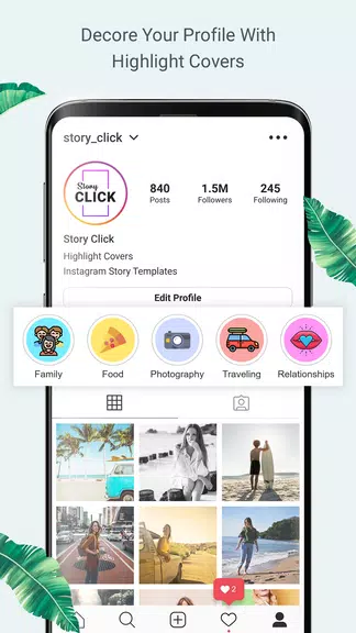 StoryClick - highlight story a Capture d'écran 1