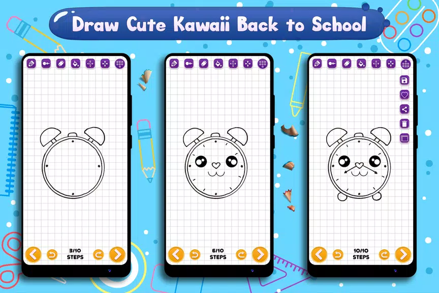 Learn to Draw School Supplies Captura de tela 1