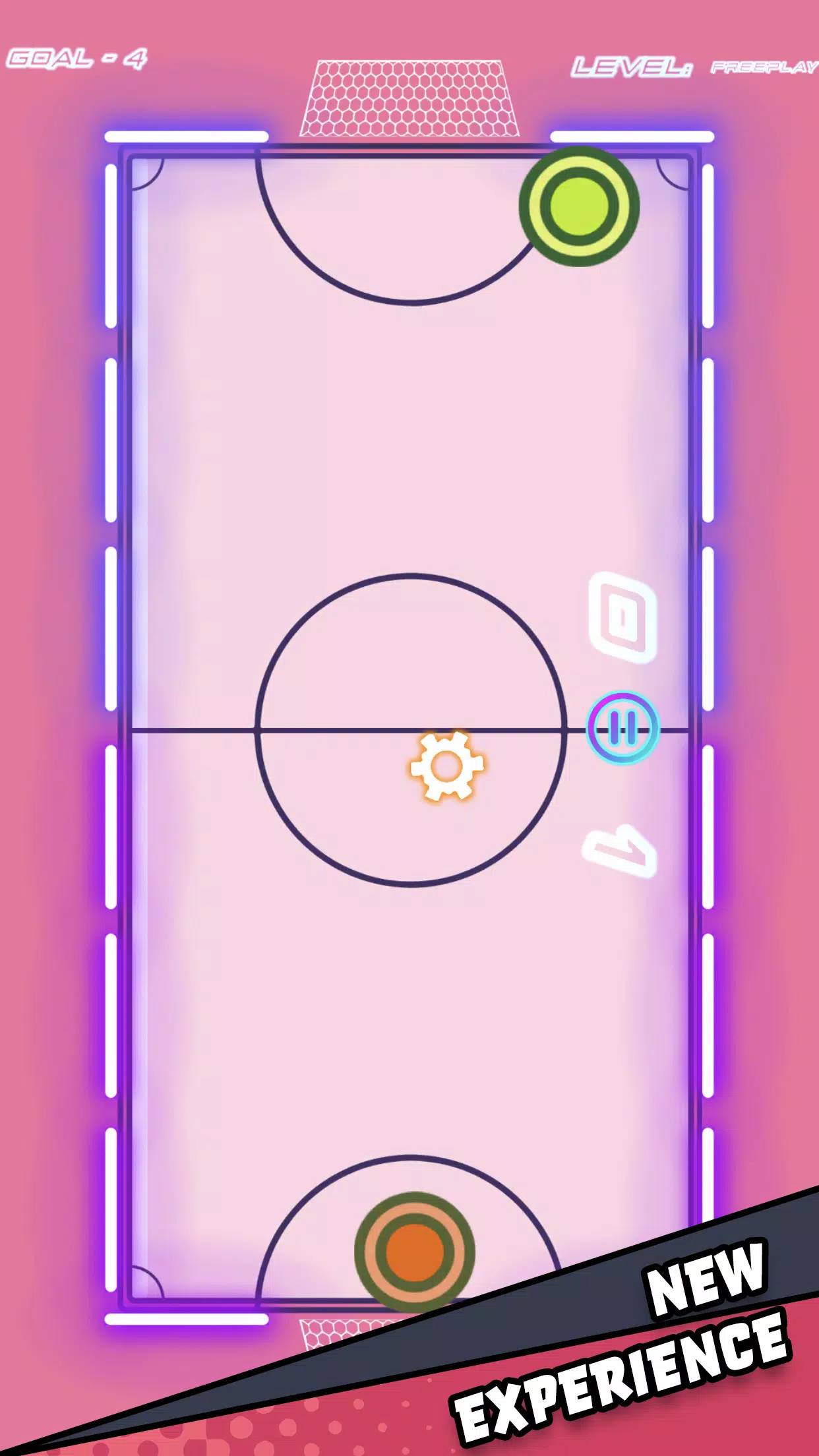 Air Hockey Glow HD Ultimate 2D Ảnh chụp màn hình 1