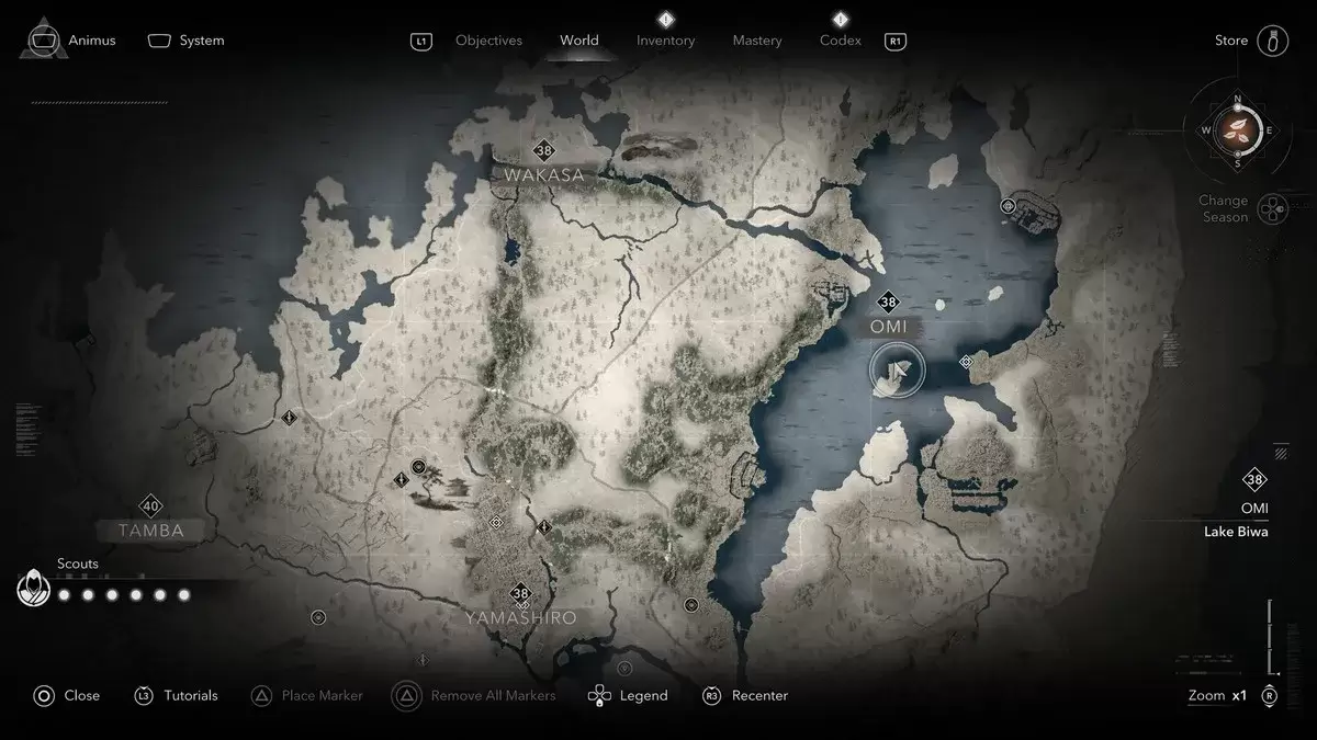 Encontrando a ilha de gatos em Assassin's Creed Shadows