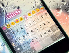 Free Glass Emoji Keyboard Skin Screenshot 2