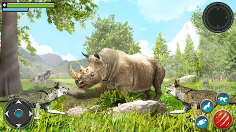 Wild Wolf Games: Animal Sim 3D Schermafbeelding 3