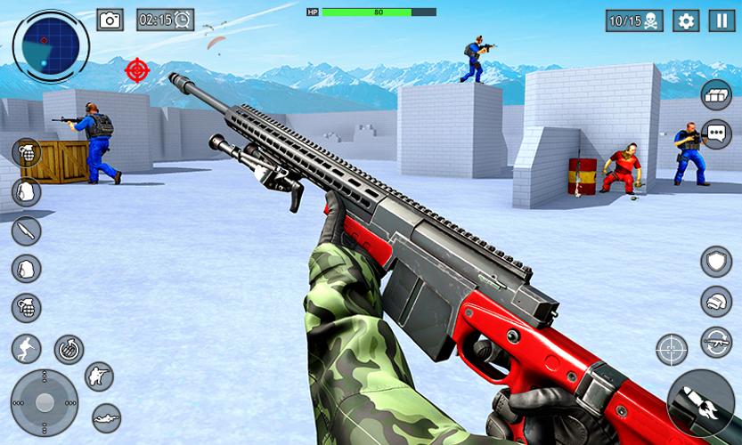 FPS War Game: Offline Gun Game Captura de pantalla 1