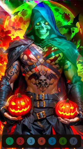 Halloween Witch Coloring Games應用截圖第3張