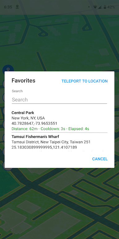 Schermata Fake GPS Location – GPS JoyStick Mod 1