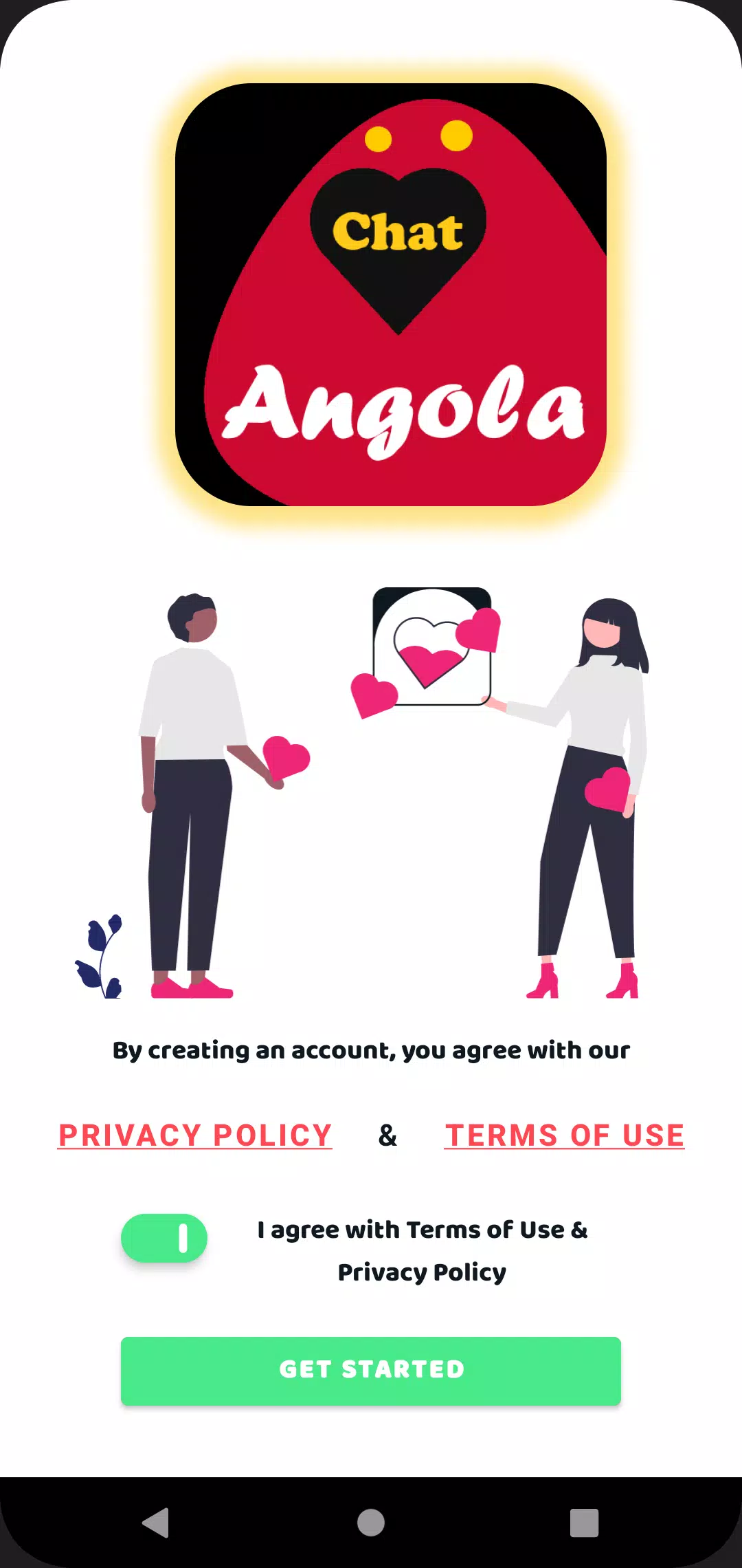 Angola dating app chat rooms Ảnh chụp màn hình 1