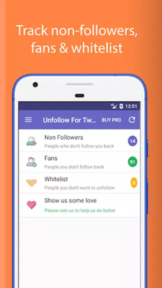 Unfollow For Twitter Captura de tela 0