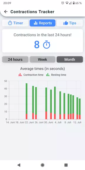 Contractions Tracker Скриншот 3