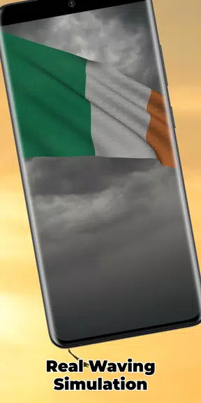 Ireland Flag Live Wallpaper スクリーンショット 3