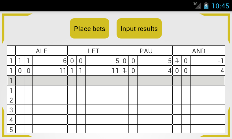 Whist Score Schermafbeelding 2