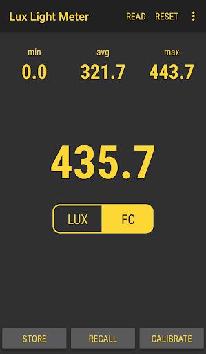 Lux Light Meter Pro Captura de pantalla 3