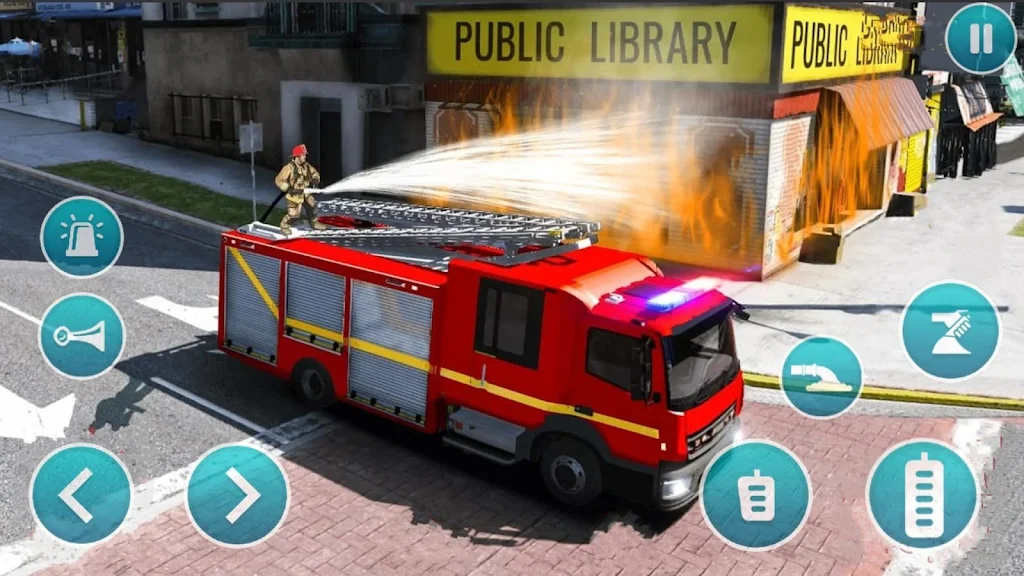 Emergency Police Fire Truck 3d Schermafbeelding 0