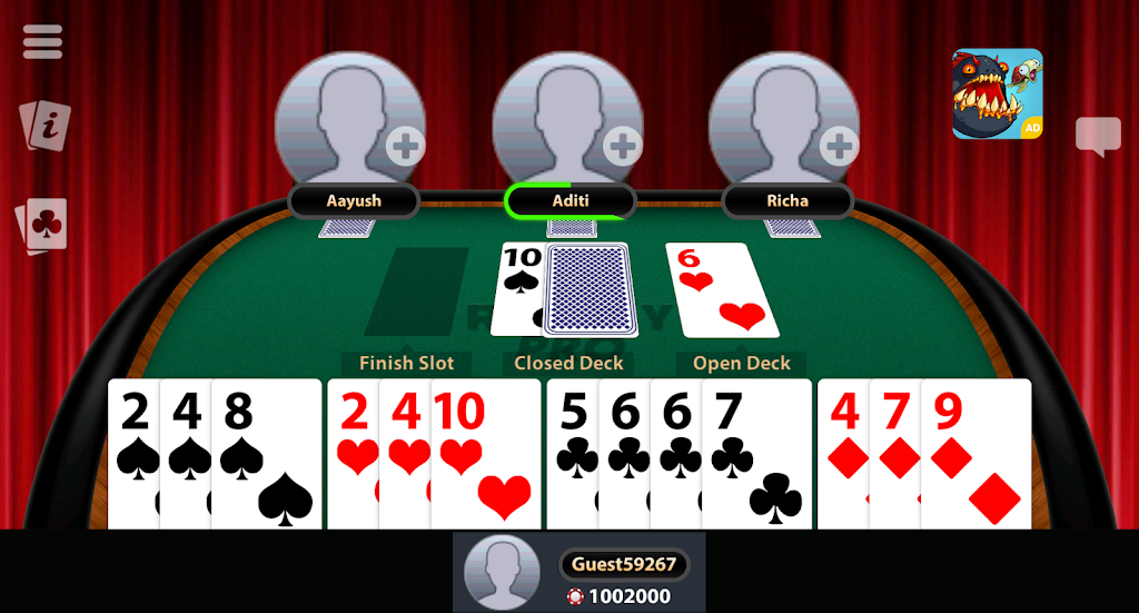 Play Indian Rummy: 13 Cards & Pool Rummy Online Ảnh chụp màn hình 2