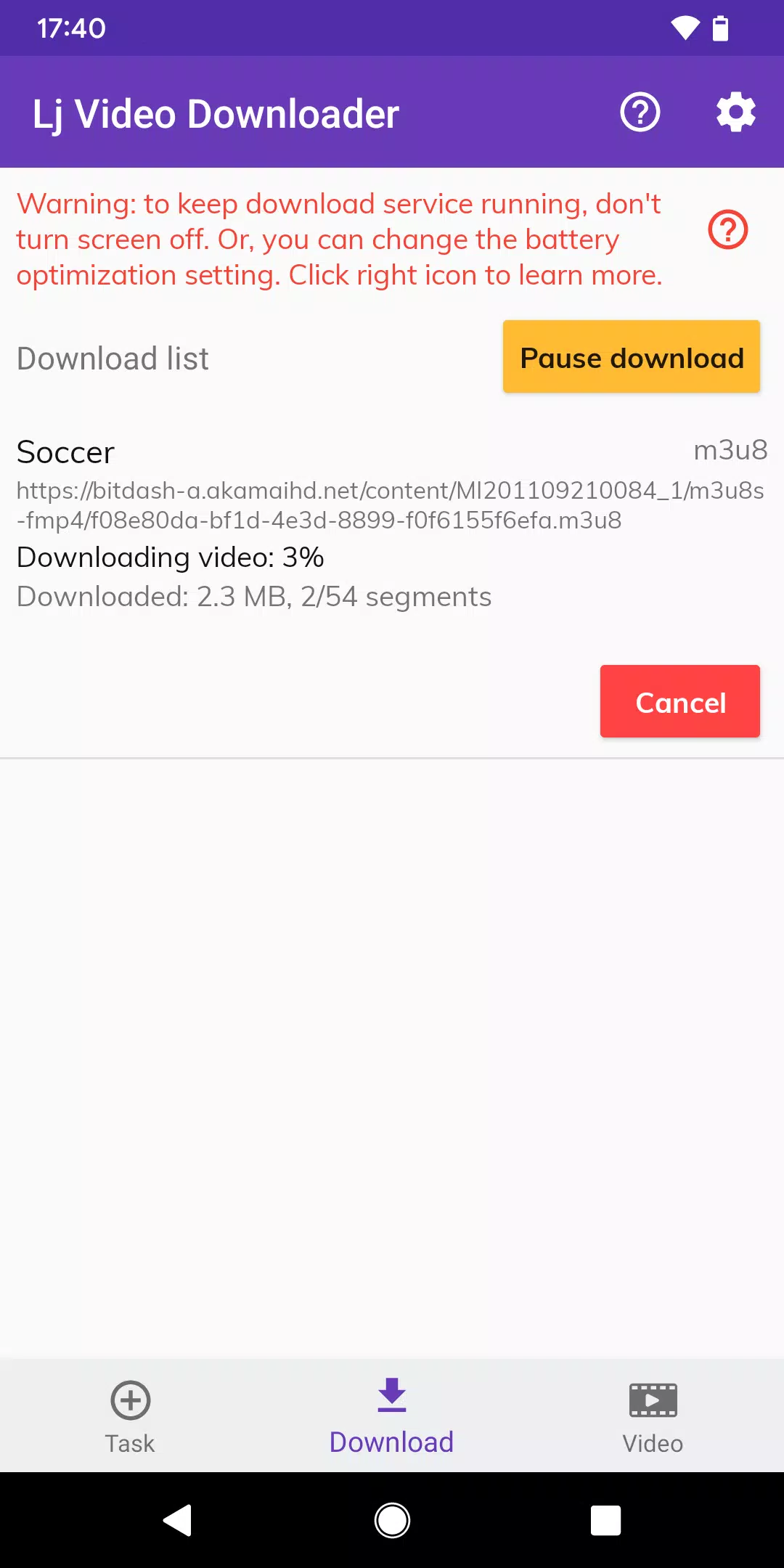 Lj Video Downloader (m3u8,mp4) Captura de tela 3