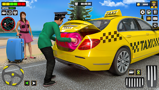 US Taxi Car Driving Games Capture d'écran 1