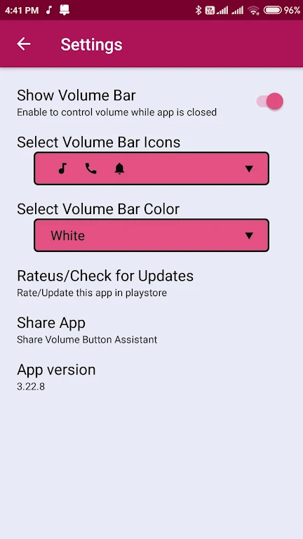 Volume Button Assistant Captura de tela 3