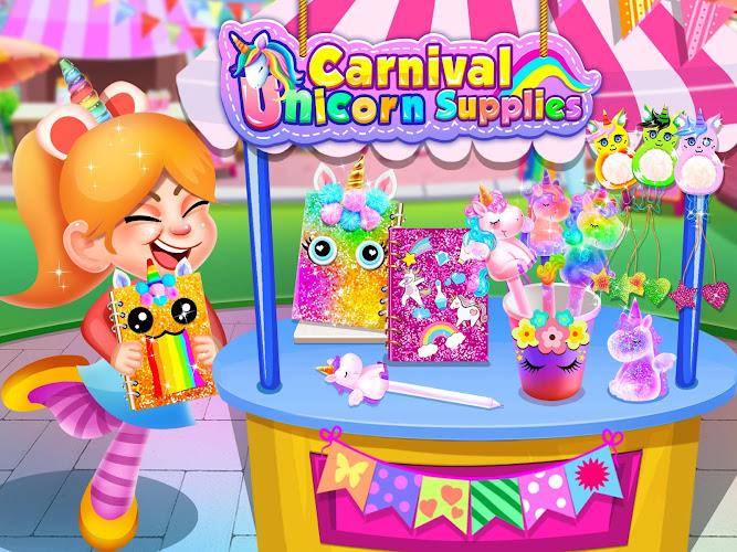 Carnival Unicorn School Supplies - Trendy Carnival Ảnh chụp màn hình 0