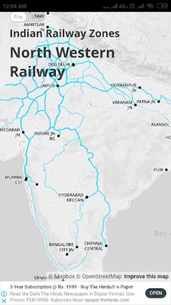 Railway Zones स्क्रीनशॉट 1