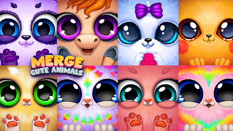 Merge Cute Animals: Pets Games Скриншот 1