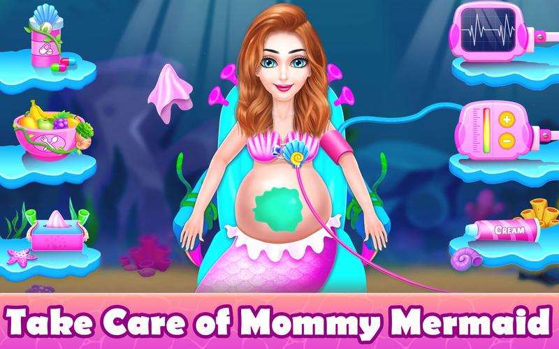 Mermaid Game: Newborn,Pregnant Screenshot 1