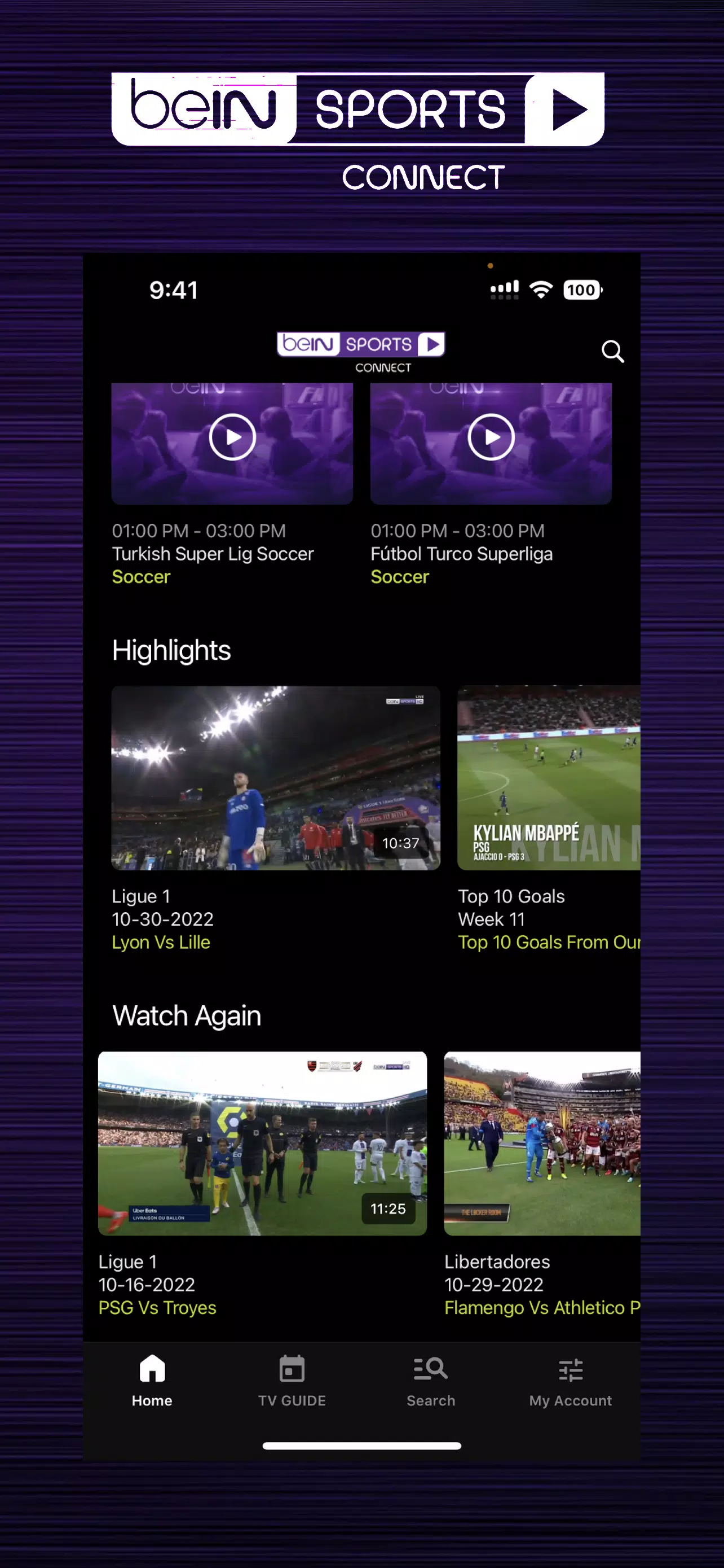 beIN SPORTS CONNECT Capture d'écran 1