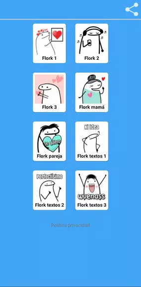 Stickers de flork Capture d'écran 0