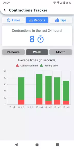 Contractions Tracker Скриншот 2