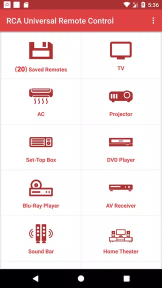 RCA Universal Remote स्क्रीनशॉट 0