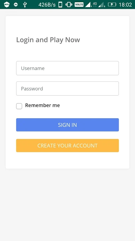 SampleGameApp ภาพหน้าจอ 1