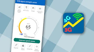 WiFi analyzer, WiFi speedmeter Schermafbeelding 0