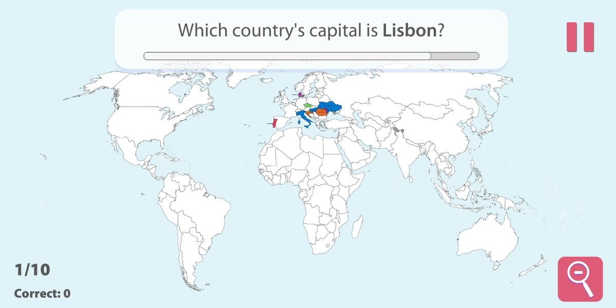 StudyGe－Geografía en el mapa Captura de pantalla 3