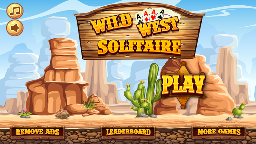 Wild West Tri Peaks Solitaire Tangkapan skrin 0
