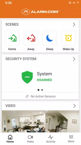 Schermata Alarm.com 1