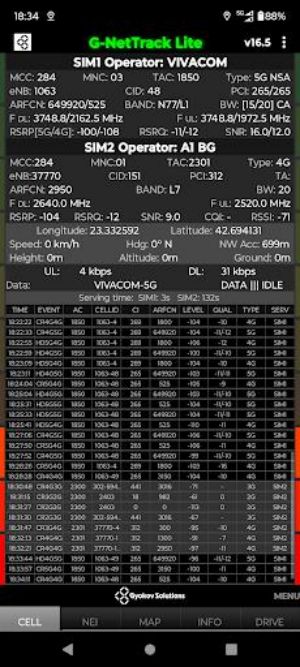 G-NetTrack Lite ภาพหน้าจอ 0