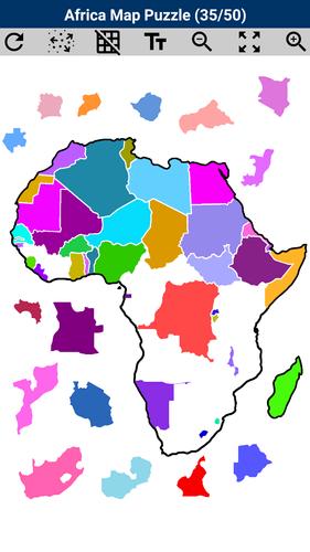 Schermata Africa Map Puzzle 2
