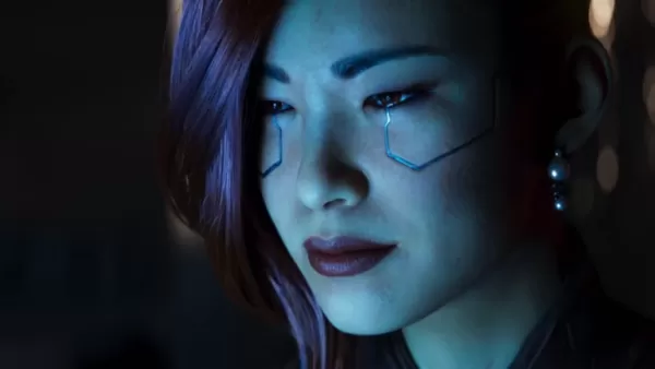 Cyberpunk 2077 Phantom Liberty‘s Songbird on the verge of tears in the official cinematic trailer
