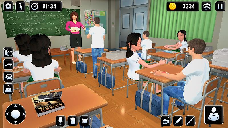 High School Teacher Life Game ภาพหน้าจอ 0