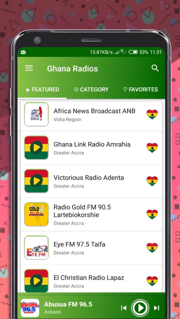 Schermata Ghana Radios - All Ghana Radio 0