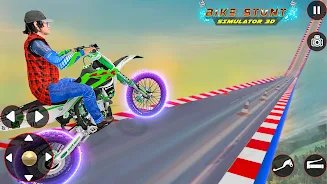 Bike Stunt 3D Simulator Games スクリーンショット 3