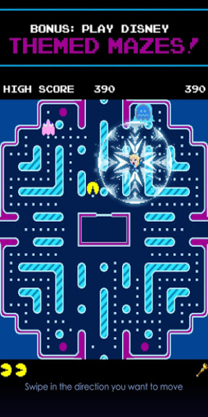 PAC-MAN: Ральф ломает лабиринт» /></p>
<p><strong>Аркадная игра в стиле ретро с диснеевской ноткой</strong></p>
<ul>
<li>Освойте легендарный PAC-MAN, пройдя инновационные лабиринты.</li>
<li>Перехитрите или перехитрите призраков!</li>
<li>Соревнуйтесь за лучшие результаты и открывайте более высокие уровни.</li>
</ul>
<p><strong>Улучшенный игровой процесс Disney Magic</strong></p>
<ul>
<li>Пожирайте узнаваемые предметы из любимых фильмов Диснея.</li>
<li>Собирайте персонажей и используйте их особые способности.</li>
</ul>
<p><img src=