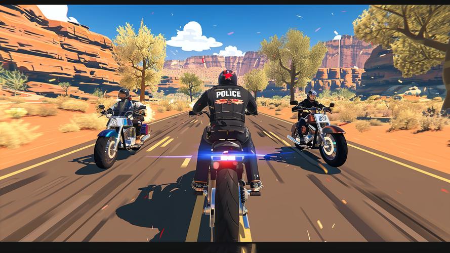 Police Bike Pursuit Highway Capture d'écran 2